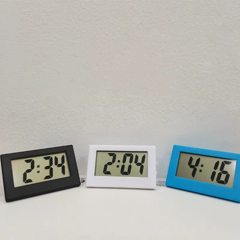 Birou Ceas Digital Ecran LCD Suport Auto cu Ceas din Plastic Mini Ceas de Timp Tabel Ceas de Birou Ceas 4