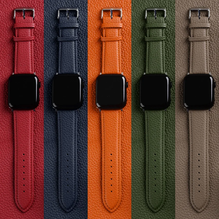 Curea din Piele pentru Apple Watch Band 45mm 44mm 49mm Moda Smartwatch Accesorii pentru iWatch Ultar 8 7 6 SE