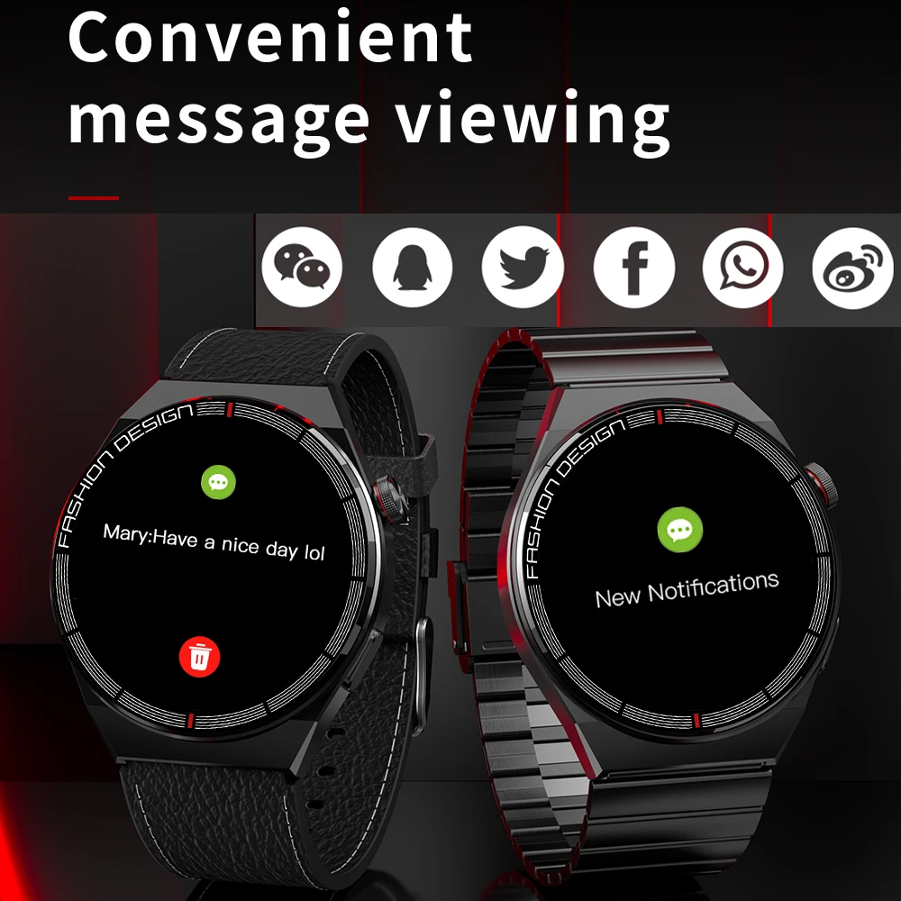 Pentru Huawei Watch GT3 Pro Noi Afaceri de apelare Bluetooth Ceas Inteligent Bărbați NFC, Ecran Tactil Complet de Ritm Cardiac tensiunea Arterială Smartwatch 2