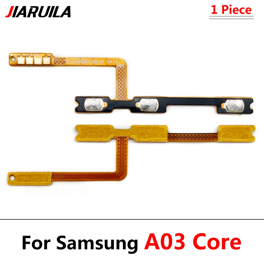2 buc, Nou Pentru Samsung Galaxy A02 A02S A03s A03 Core Power On de Pe Cheie Buton Lateral Volum Cablu Flex Piese de schimb 3