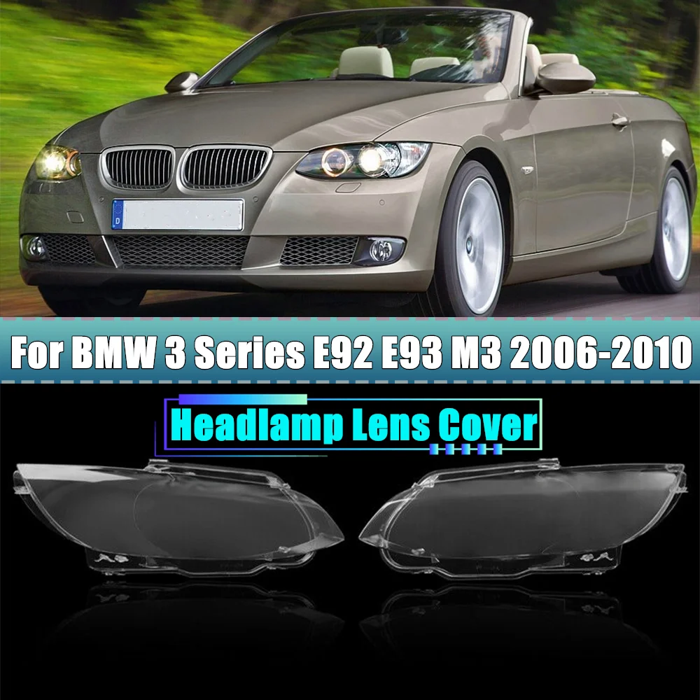 Stânga și Dreapta Far Capac Obiectiv Clar Abajur Pentru BMW M3 E92 E93 Seria 3 Coupe 2006 2007 2008 2009 2010 Accesorii Auto
