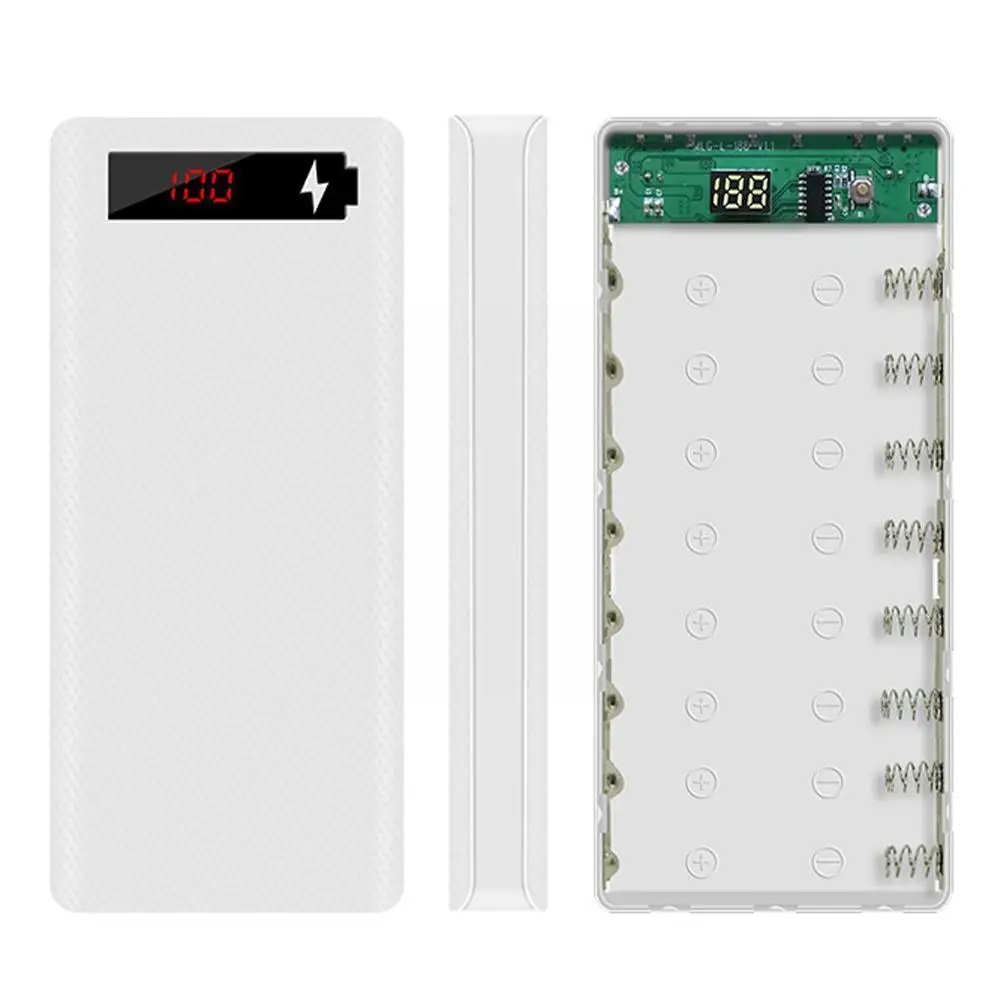 DIY Extern 8 x 18650 Baterie Power Bank Coji de Cazuri LCD Acumulator Afișare XS Pentru telefon 12 Powerbank Cutie Portabil 3