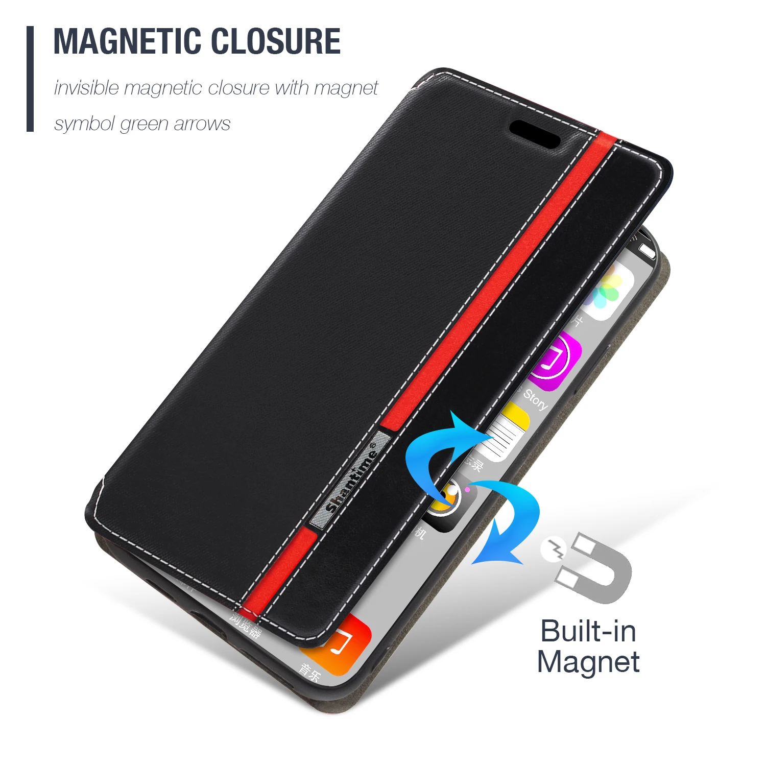 Pentru Doogee S95 Pro Caz de Moda Multicolor inchidere Magnetica din Piele Flip-Caz Acoperire cu Titularul Cardului Pentru Doogee S95 1