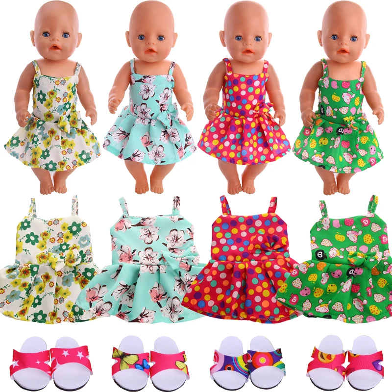 Rochie papusa 43cm Renăscut Baby Doll Rochie, de 18 inch American Doll Accesorii, Cadouri de Craciun Pentru Fete, Jucarii pentru Copii