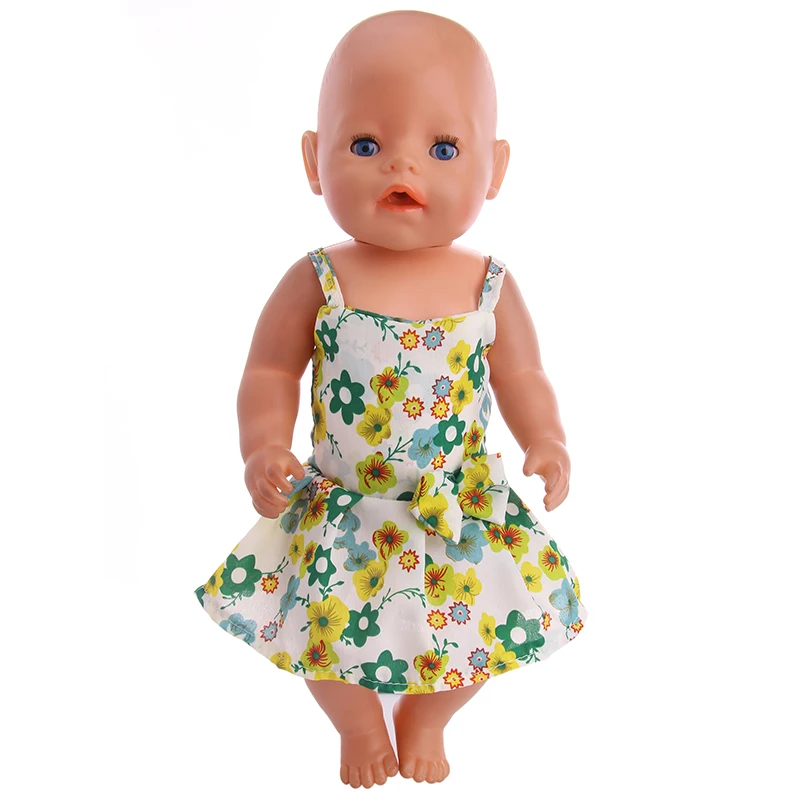 Rochie papusa 43cm Renăscut Baby Doll Rochie, de 18 inch American Doll Accesorii, Cadouri de Craciun Pentru Fete, Jucarii pentru Copii 1