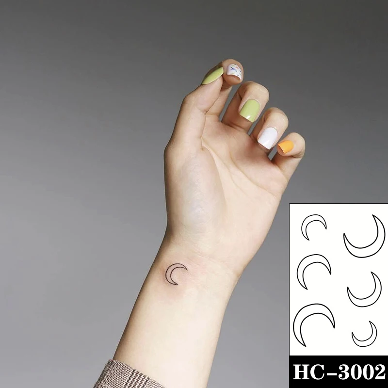 Impermeabil Tatuaj Temporar Autocolant Desene animate Carusel Model Inima Lună de Arta Corp Tatuaje False Flash Tatuaje Braț Ureche pentru Barbati Femei 2