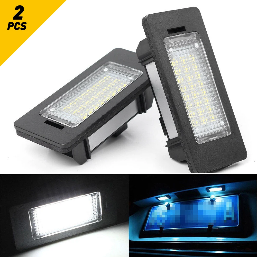 2 buc LED Alb 6000K Numărul de Înmatriculare Lămpi de Lumină LED-uri CANBUS Fara Eroare Lumini Auto Pentru BMW E46 E90 E92 E39 E60 E61 M5 E70 E71