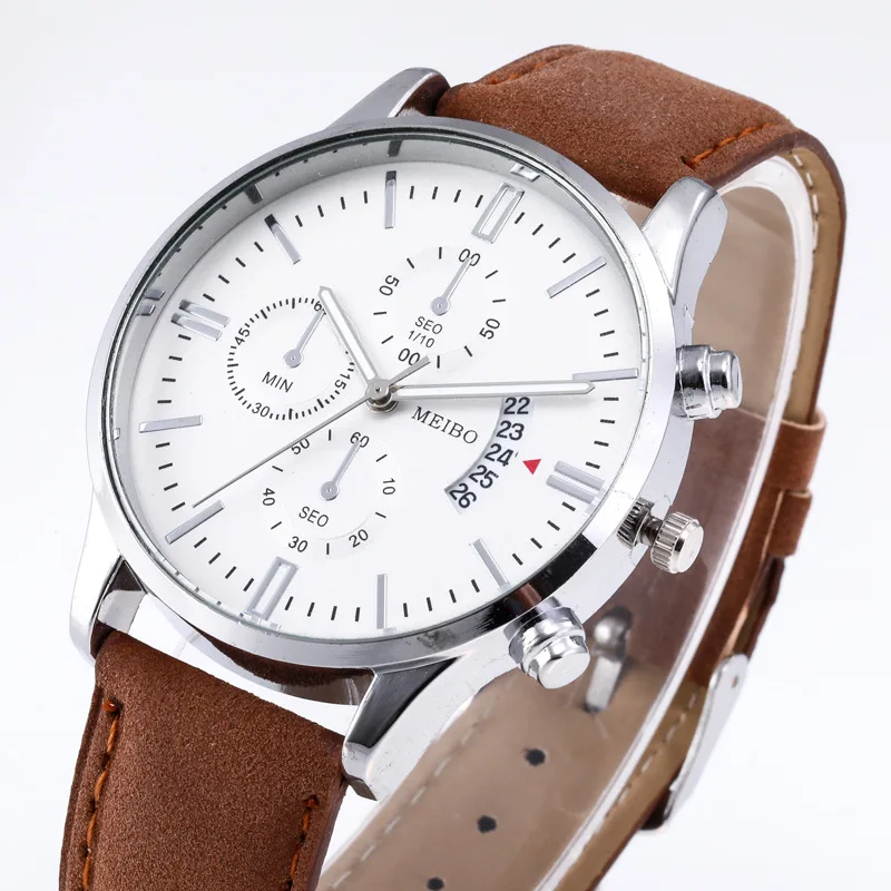 Ceasuri Mens 2022 Lux Noua Din Piele Calendar Ceasuri Elegante Pentru Bărbați Din Oțel Inoxidabil Cuarț Ceas Relogio Masculino Fierbinte De Vânzare Ceas 2