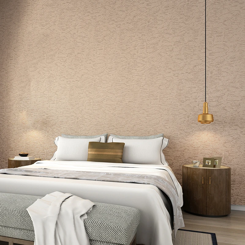 Nordic Bronzare Pure Color Wallpaper-Uri Metalice De Lux De Lumină Dormitor Living Modern Minimalist Birou Tapet Bej 3