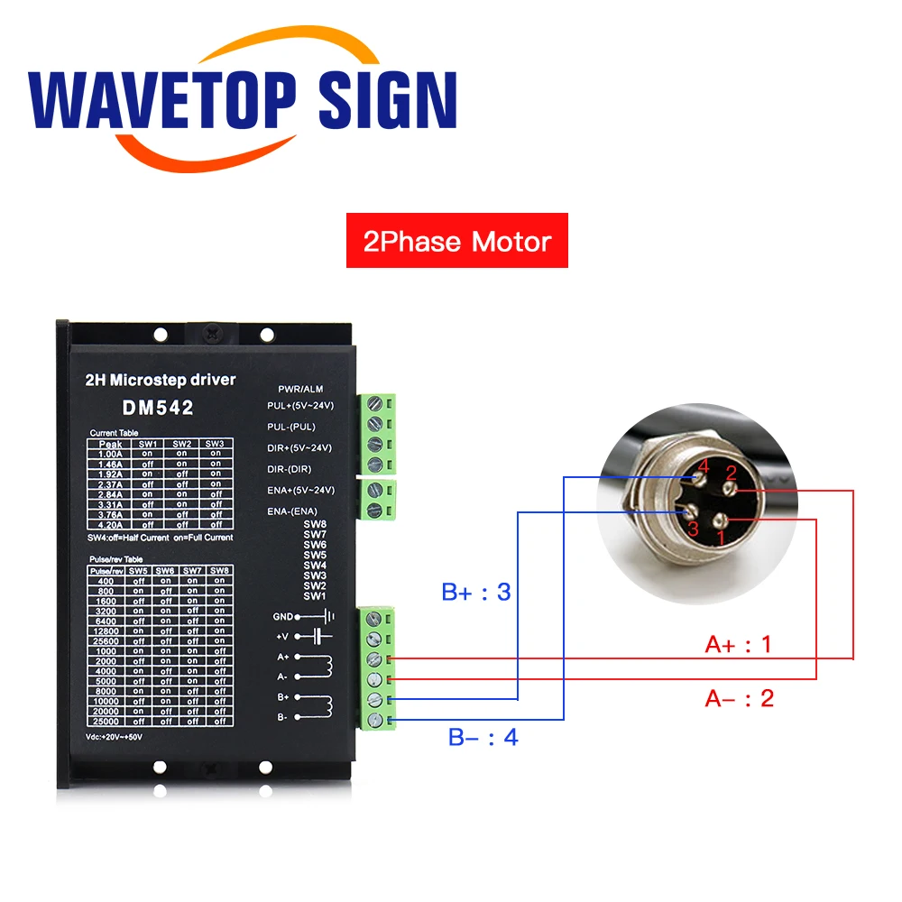 WaveTopSign Rotativ de Fixare cu Ventuze 2Phase 3Phase Stepper Motor Rotativ Colorat pentru emisiile de Co2 pentru Gravare cu Laser Masina de debitat 3