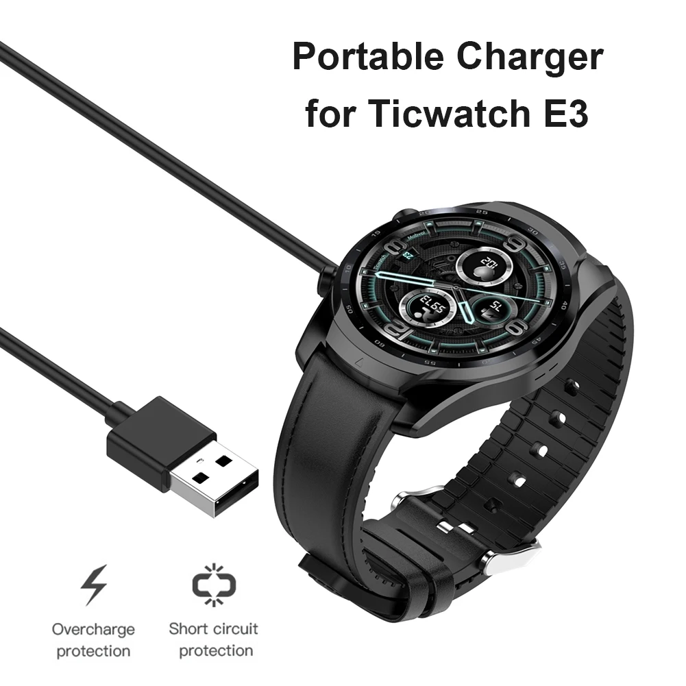 Cablu de încărcare Pentru Ticwatch Pro 3/E3 Incarcator USB Cradle Dock Pentru Ticwatch Pro 3 LTE Wireless de Încărcare Magnetic Stand Adaptor 1