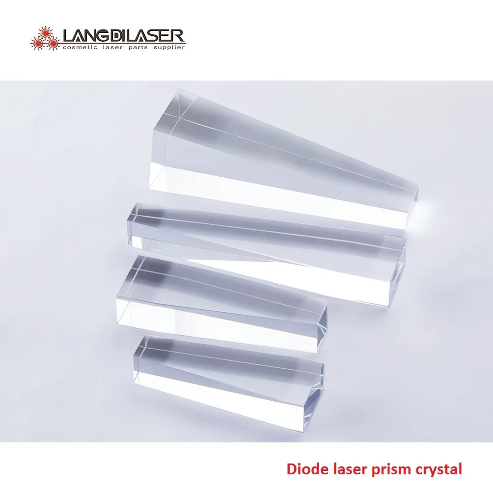 Dimensiune : 69(12.5)*25.5(20)*12 / Pentru Cosmetical Diodă Laser Prisma Luminos de Cristal / Material:Cuarț / AR@808nm Filmate 1