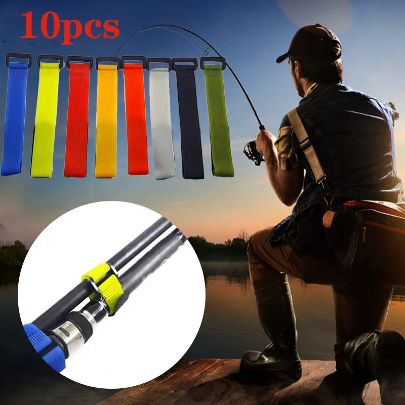 Tijă de pescuit cu cravată clip curea curea sling catarama de fixare cârlig inel cablu cravată cu unelte de pescuit de Pescuit accesorii reutilizabile 0