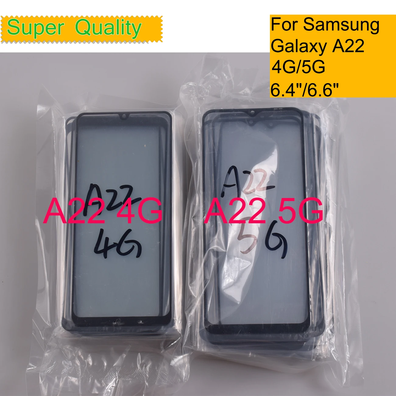 10buc/Lot Pentru Samsung Galaxy A22 4G A225 Ecran Tactil Frontal Exterior Panou de Sticlă LCD Lentile A22 5G A226 de Sticlă Cu Adeziv OCA 0