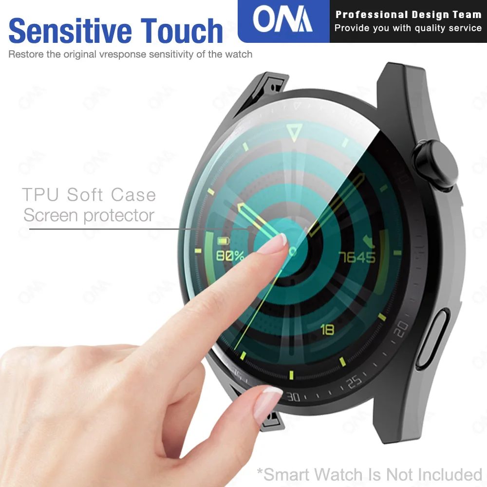 4-Pack Ecran Protector Caz pentru Huawei Watch GT3 GT 3 GT2 2E Pro 42mm 46mm TPU Smartwatch Capacul de Protecție a Barei de protecție pentru a Viziona 3 2