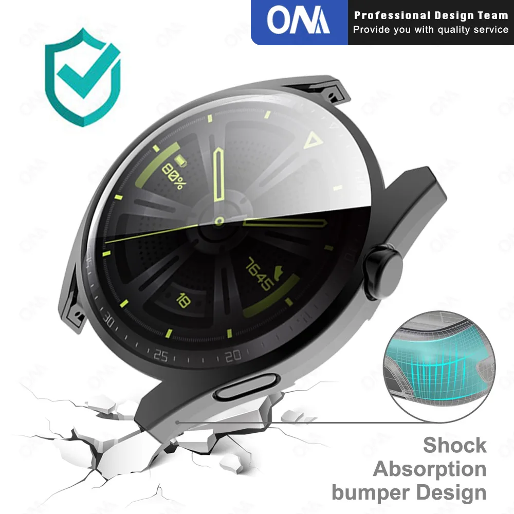 4-Pack Ecran Protector Caz pentru Huawei Watch GT3 GT 3 GT2 2E Pro 42mm 46mm TPU Smartwatch Capacul de Protecție a Barei de protecție pentru a Viziona 3 3