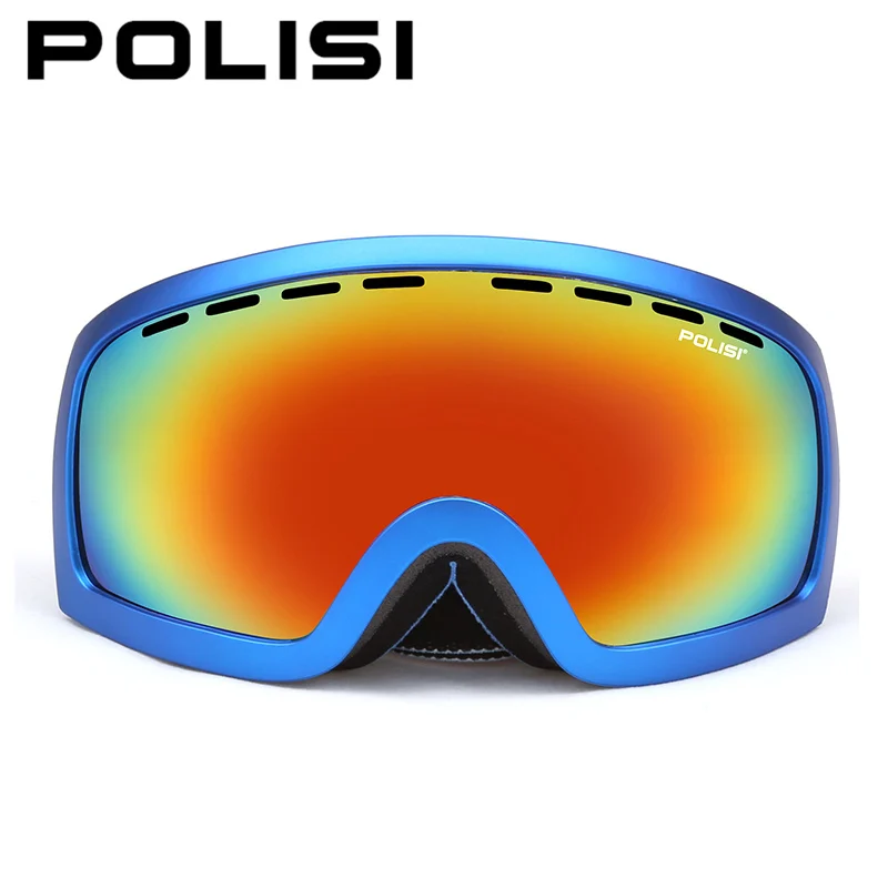 POLISI Profesionale Snowboard Ochelari Polarizati Dublu Strat Anti-Ceață de Lentile de Ochelari de Schi de Iarnă în aer liber, Alpinism Ochelari 0