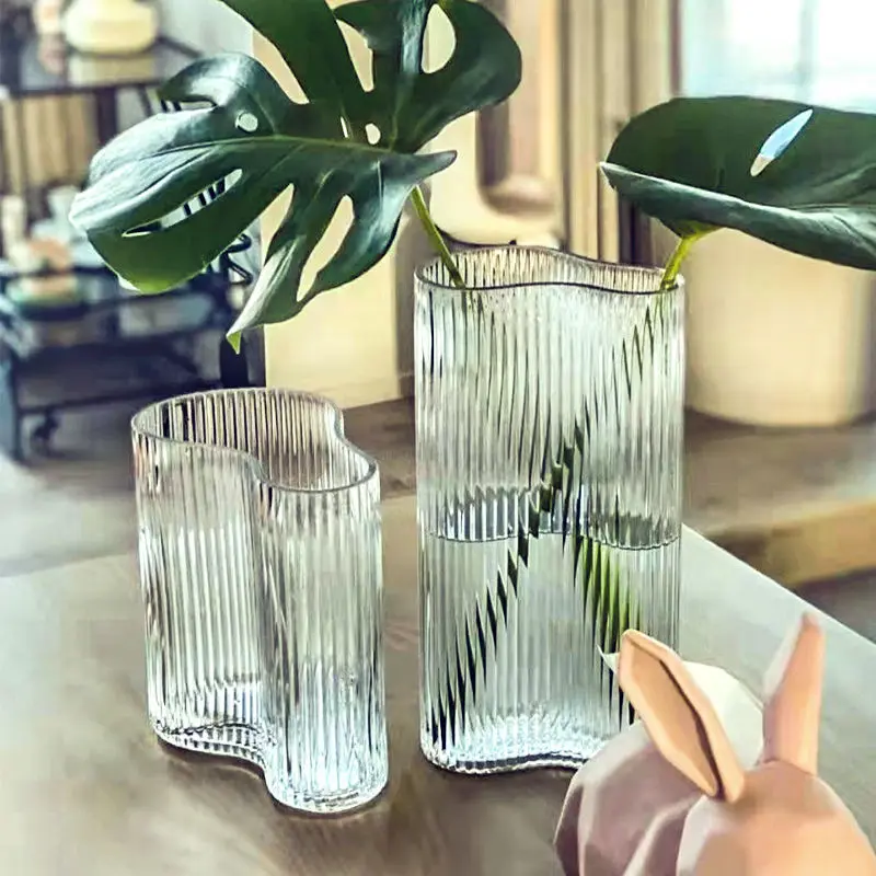 Vaza de sticla de flori uscate vaza de flori de apă cultura hidroponică Nordic minimalist living masă decor acasă vaze pentru flori 0