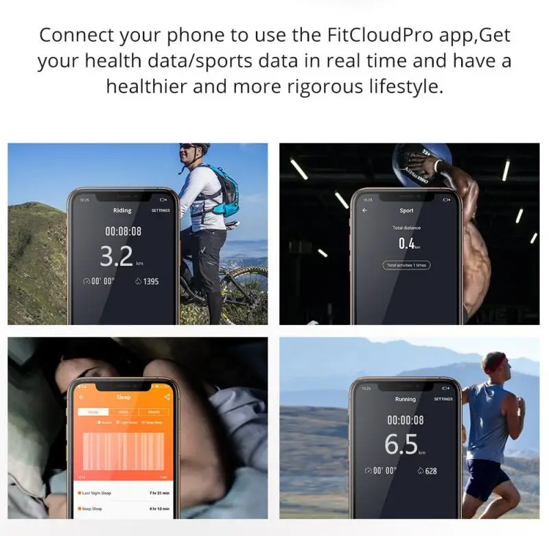 ATAC Ceas Inteligent cu Ecran Tactil Tracker de Fitness Smartwatch Heart Rate Monitor Tensiunii Arteriale Impermeabil Ceas Pentru Android Ios 2