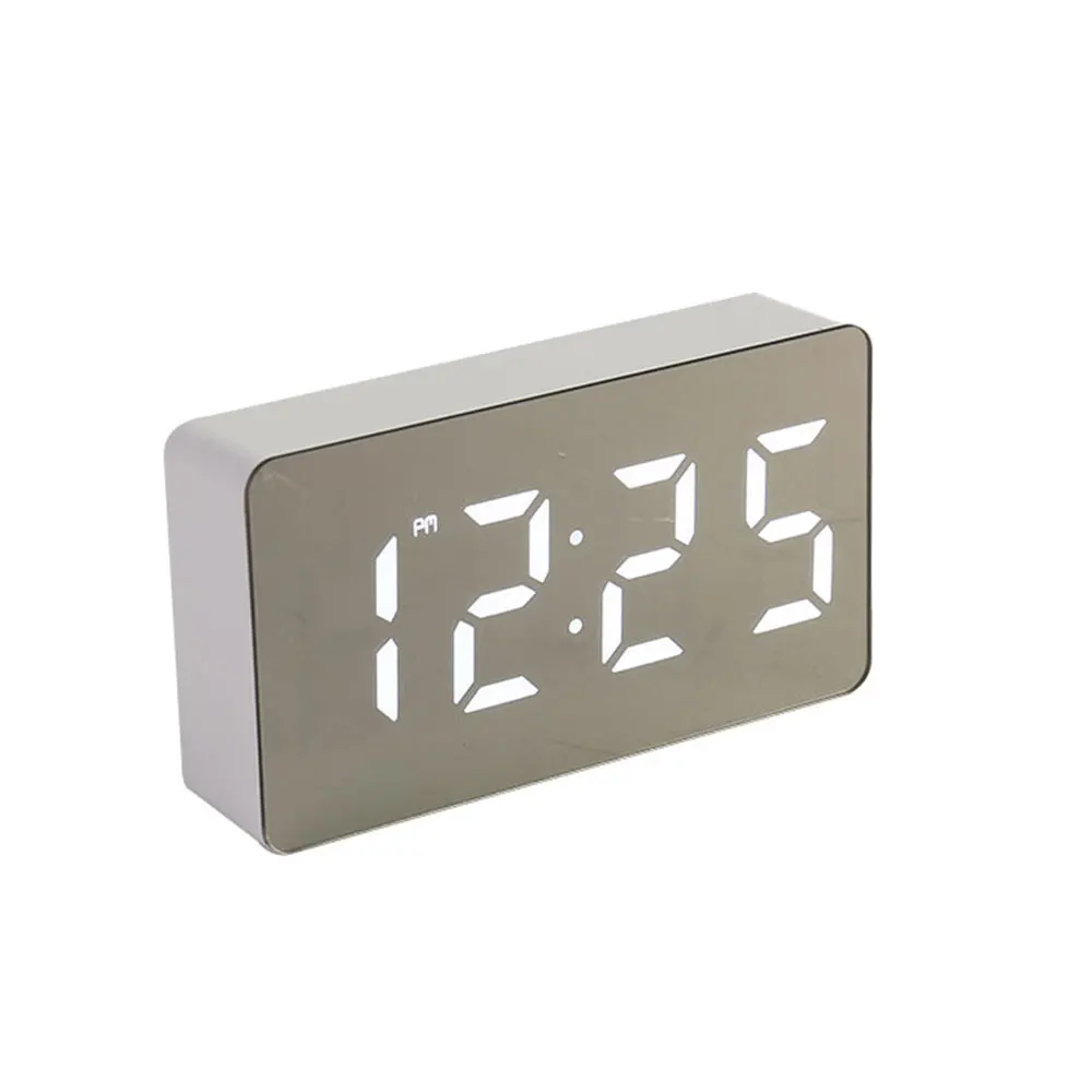 Alarmă Ceas De Perete Mobilier Acasă Ceas Electronic De Birou Digitale De Decorare Dormitor Desktop Accesorii Inteligente Ore Led-Uri Oglindă 5