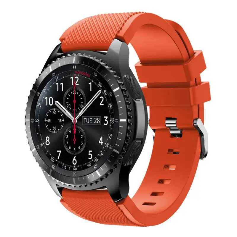 Silicon Moale De Înlocuire Trupa Ceas Încheietura Curea Ceas Sport Cu Bratara Curea Pentru Samsung Galaxy Watch Gear S3 Samsung Gear2 Live 3