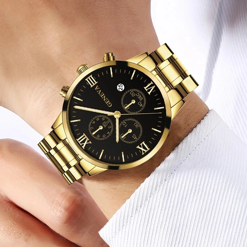 2022 Moda Mens Ceasuri de Lux pentru Bărbați din Oțel Inoxidabil Cuarț Ceas de mână de Om Casual din Piele Ceas Luminos Ceas relogio masculino 5