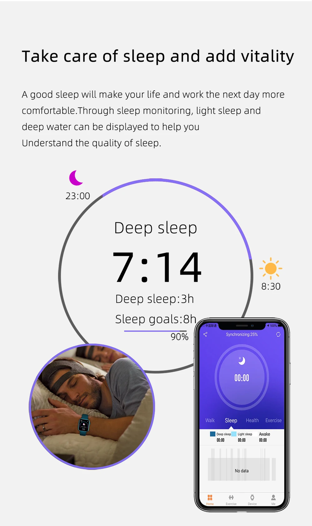 NOI 2022 1.69 Inch Smartwatch Oameni Complet Tactil Multi-Modul Sport Cu Smart Watch Femei Monitor de Ritm Cardiac Pentru iOS Android 4