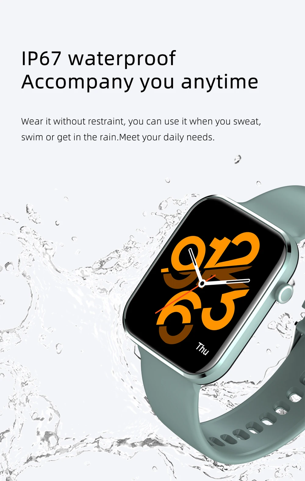 NOI 2022 1.69 Inch Smartwatch Oameni Complet Tactil Multi-Modul Sport Cu Smart Watch Femei Monitor de Ritm Cardiac Pentru iOS Android 5