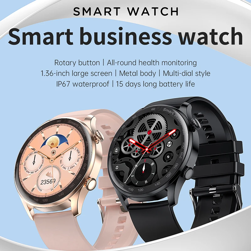 2022 Nou de apelare Bluetooth Ceas Inteligent Bărbați 390*390 HD Pixeli Lady Sport Impermeabil Brățară Inteligent Smartwatch Tracker de Fitness 3