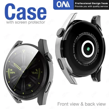 4-Pack Ecran Protector Caz pentru Huawei Watch GT3 GT 3 GT2 2E Pro 42mm 46mm TPU Smartwatch Capacul de Protecție a Barei de protecție pentru a Viziona 3 1