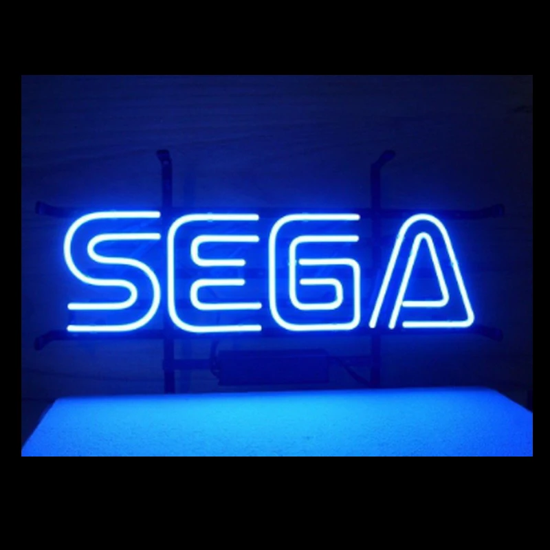 SEGA Joc Neon Semn Handmade Real Tub de Sticlă Bar, KTV Acasă magazin Magazin Joc Cameră Decor Personalizate Logo-ul de Afișare Lumina Lămpii de 17