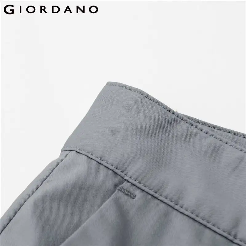 Giordano Bărbați Pantaloni High-tech la Mijlocul Naștere Scăzut Ușor Pantaloni 100% Bumbac Monofazate de Culoare Pantaloni de Vară 01112346 3