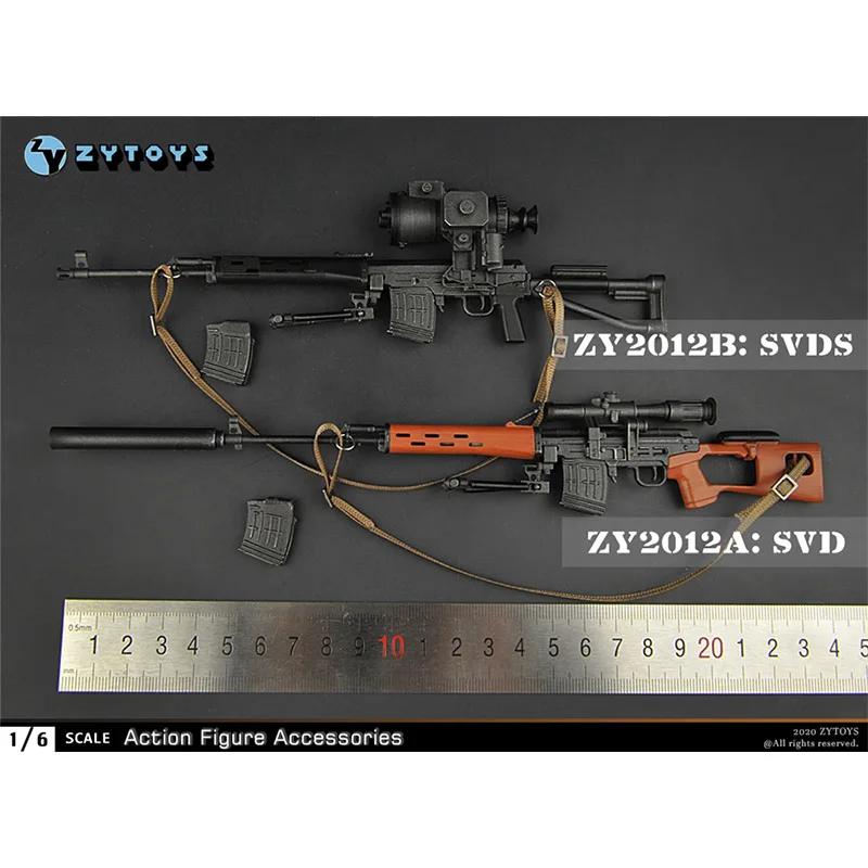 1/6 Scară Mini Dragunov SVD Pușcă de Lunetist Armata Armă de Model de Plastic de Jucărie se Potrivesc 12