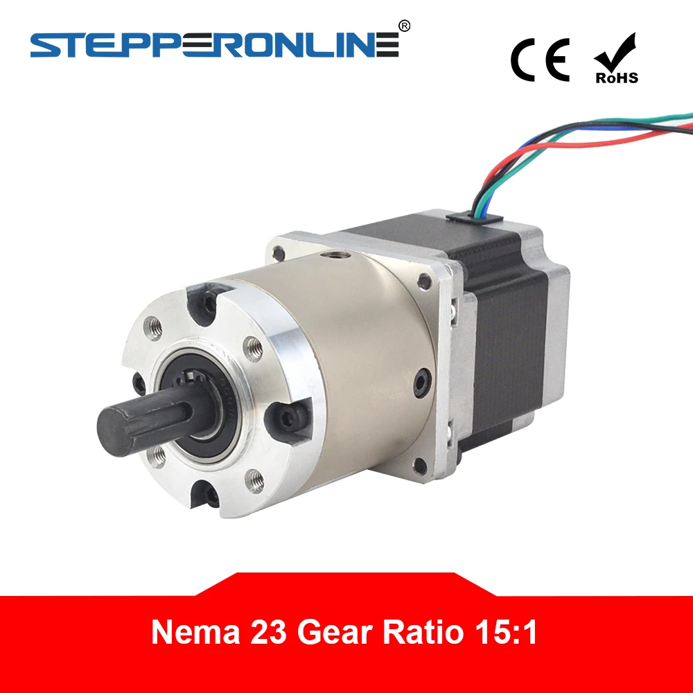 15:1 cutie de Viteze Planetare Nema 23 Stepper Motor 2.8-O pentru DIY Strung CNC Mill Router 0
