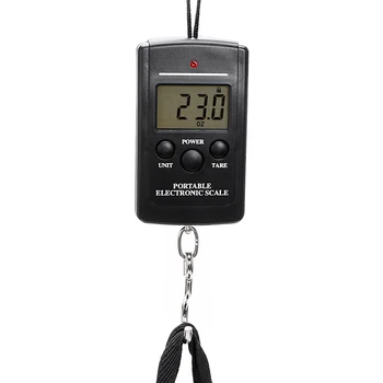 40kg/88lb Electronic Portabil Mini Digital Scale de Greutate Pentru Pescuit Bagaje de Călătorie de Cântărire Steelyard Cârlig Agățat de Scară