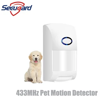 433MHz Senzor de Mișcare fără Fir 25kg animale de COMPANIE Detector Imunitar Animal de Interior cu Infrarosu PIR, Detectoare Pentru Acasă de Securitate, Sistem de Alarmă
