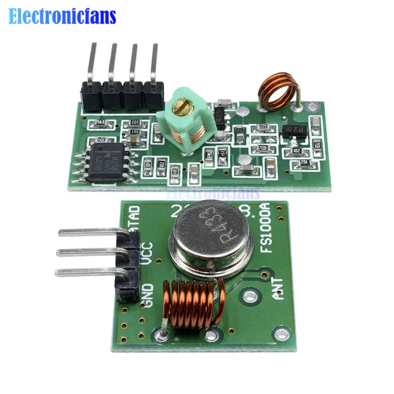 433Mhz RF Wireless Modulul Transmițător Receptor Link-ul de Kit 5V DC Pentru Arduino, Raspberry Pi /BRAȚ/MCU WL