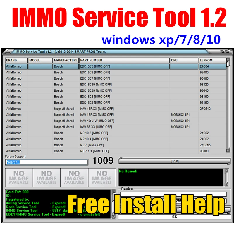 Cele mai NOI Edc 17 IMMO SERVICE TOOL V1.2 Cod PIN si Immo off Funcționează Suport Multi-brand de Sprijin Mai multe ECU Model fara Inregistrare