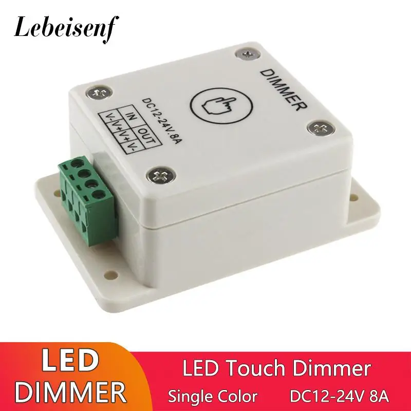 Noi Joasă Tensiune Controler Manual Touch Comutator Singură Culoare Dimmer 8A pentru 5050 2838 DC 12V 24V LED Monocrom Banda de Lumina Module