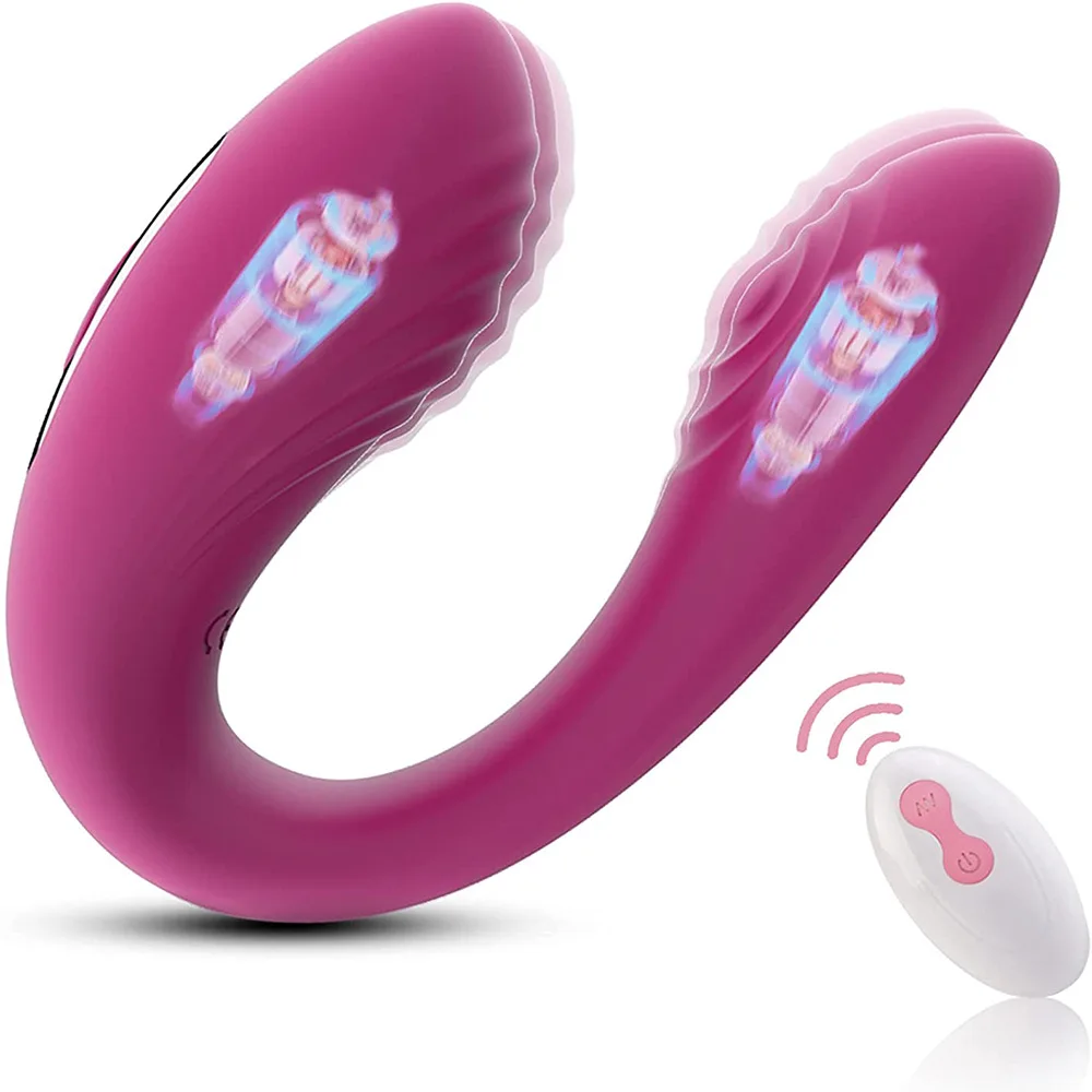Control de la distanță în formă de U Flexibil 5 Moduri de Vagin Stimulator Vibrator Wireless Femei Penis Vibrator Clitori Biberon Masaj Jucarii Sexuale 1