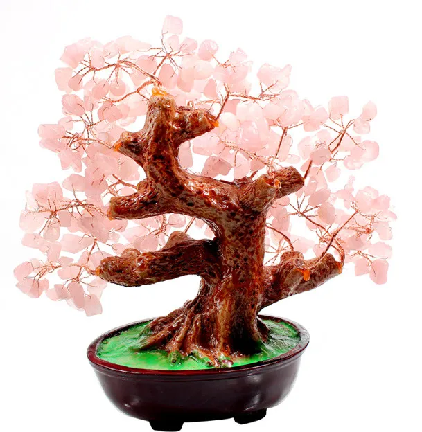 trandafir de cristal bani copac bonsai stil pentru noroc de avere home & decor de nunta 1