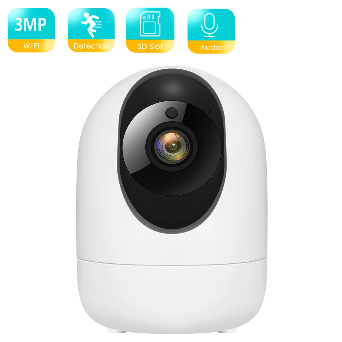 BESDER 3MP Wireless Audio Baby Monitor Smart Home de Supraveghere WiFi Camera Auto-urmărire Omului de Detectare IP Cam IR Noapte Viziune