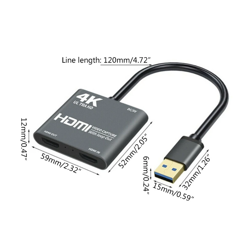 1080P 60fps Buclă de Radiodifuziune 4K HDMI, USB3.0 Card de Captura Video Conferencing G99B 2