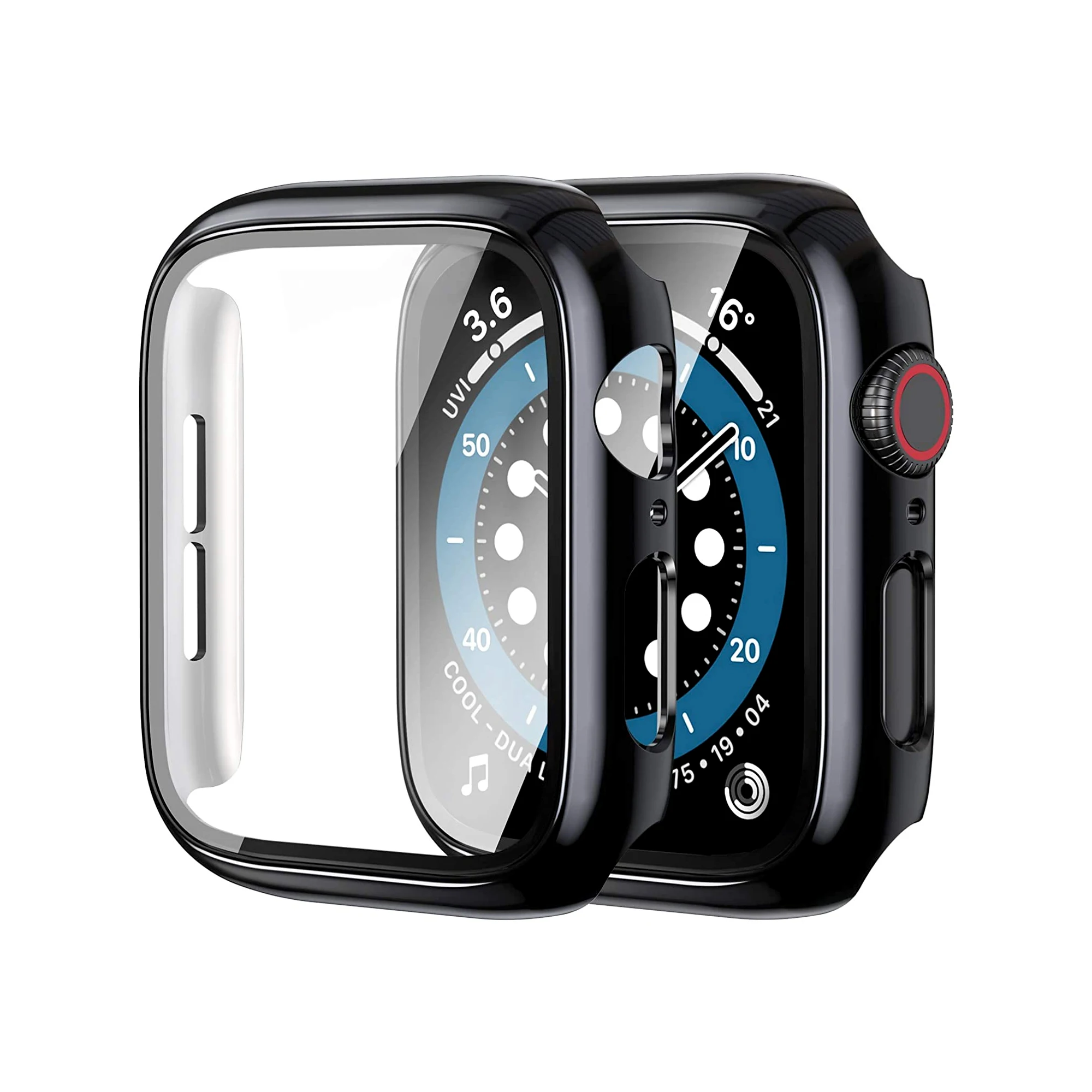 360 full Screen Protector greu de Caz pentru Apple watch 8/7/6/SE/5/4/3/2/1 capacul din sticla Temperata film pentru iwatch 41MM 45MM 40MM 44MM 3