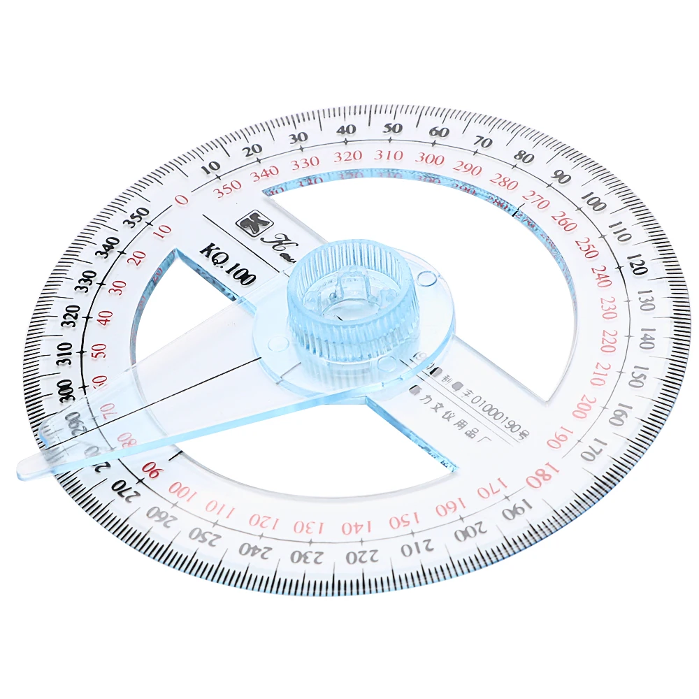 DIYWORK de Măsurare Instrumente de 360 de Grade Indicator Raportor Rigla din Plastic Pentru Birou Școală 10cm Circulară Swing Arm Angle Finder 4