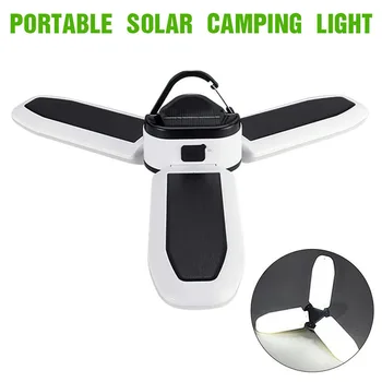 5 Modul de Cort rezistent la apa Lumina Solar Portabil sau USB Reîncărcabilă Felinar Camping LED Solare Puternice în aer liber Lumini de Urgență