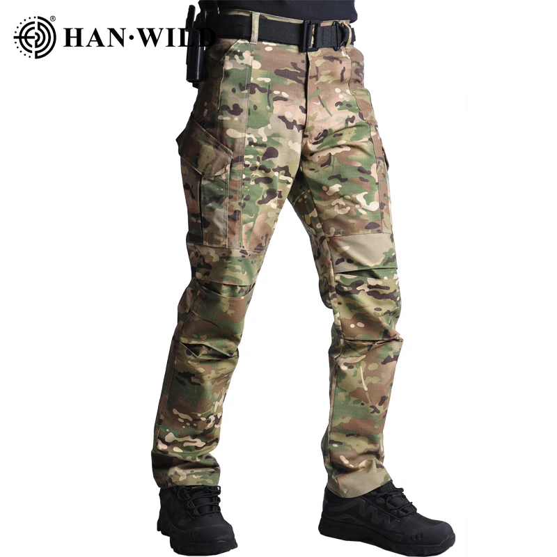 Tactic Pantaloni Armata Pantaloni De Camuflaj Militar Pentru Bărbați Îmbrăcăminte De Luptă Marfă Jogger Drumeții Gâfâi Respingător Ripstop Airsoft Pantaloni