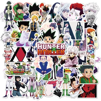 50pcs Nou Hunter x Hunter Autocolante de Vinil pentru Laptop Papetărie Skateboard PS4 Chitara Decal Casca pentru Copii Clasic Anime Autocolant