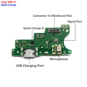 50Pcs Nou Port USB de Încărcare Cablu Flex Pentru Moto E4 E6 E7 Plus E5 E6 a Juca Du-te păstrăm e6 E7 Putere E30 Conector Dock de Încărcare Port de Bord 1