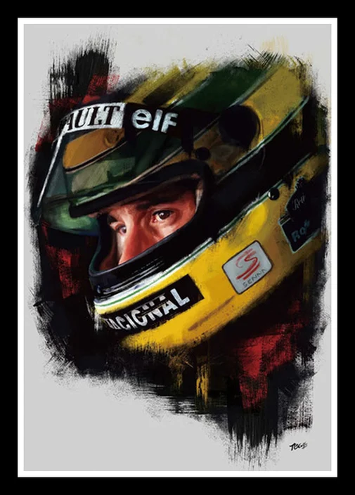 Perfect JL Poster Și Printuri Fierbinte Ayrton Senna F1 Formula Campion Mondial de Perete de Arta Pictura Modern Decor Acasă autocolante de perete 3